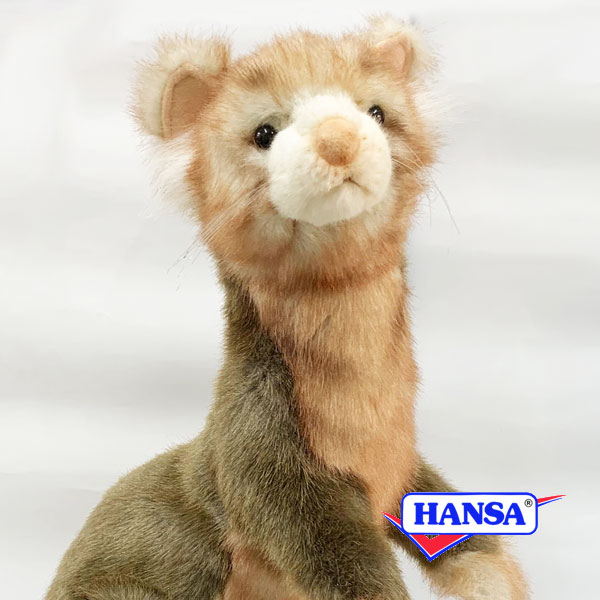 樂天商城 - HANSA ハンサ ぬいぐるみ4556 フェレット イタチ リアル 動物