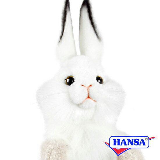 樂天商城 - HANSA ハンサ ぬいぐるみ7156 ハンドパペット シロウサギ RABBIT WHITE