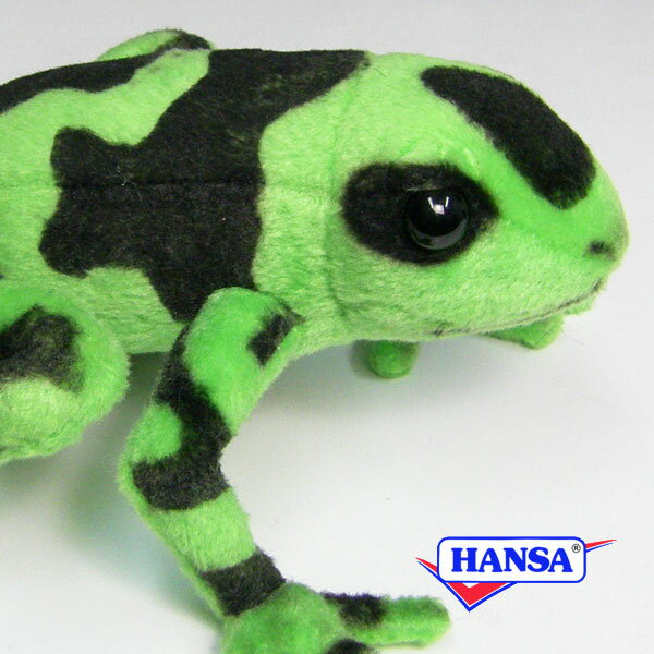 HANSA ハンサ ぬいぐるみ5224 グリーンヤドクガエル カエル かえる 毒 リアル 両生類