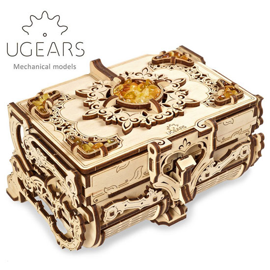 Ugears ユーギアーズ 木製組立立体パズル アンバーボックス