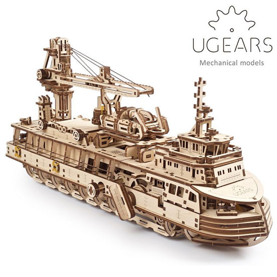 Ugears ユーギアーズ 木製組立立体パズル リサーチベッセル