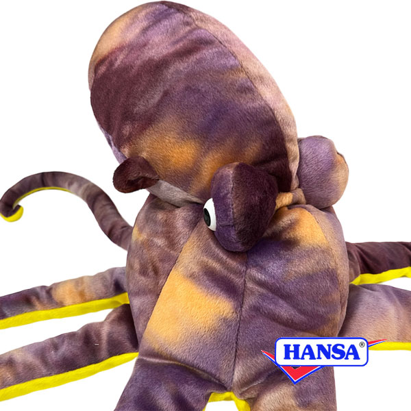 HANSA ハンサ ぬいぐるみ3022 タコ パープル たこ 蛸 リアル 海の生き物の商品画像 3