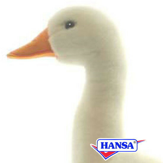 HANSA ハンサ ぬいぐるみ3709 白ガチョウ がちょう リアル 鳥