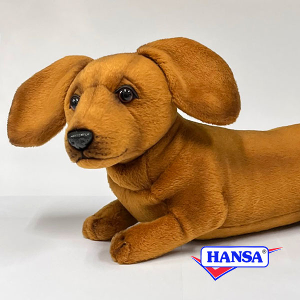 HANSA ハンサ ぬいぐるみ4002 ミニチュアダックスフンド 犬 イヌ リアル 動物