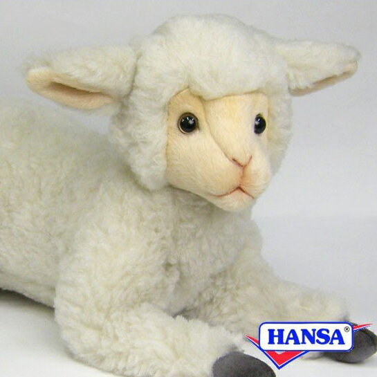 Rakuten - HANSA ハンサ ぬいぐるみ4287 ヒツジの仔 羊 ひつじ 子羊 仔羊 リアル 動物