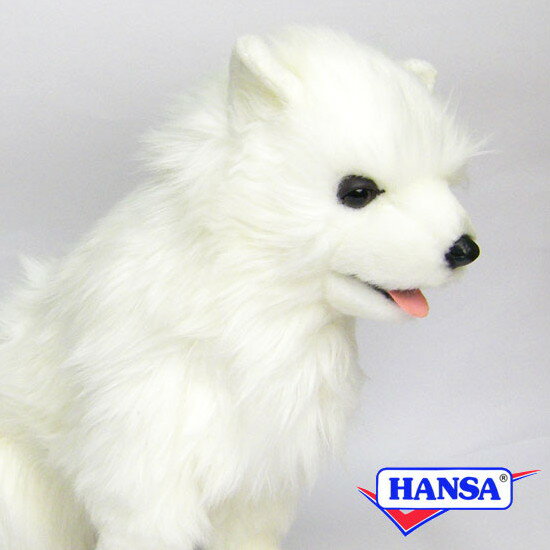 HANSA ハンサ ぬいぐるみ5267 サモエード犬 犬 イヌ リアル 動物