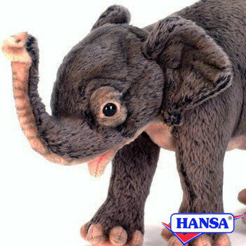 樂天商城 - HANSA ハンサ ぬいぐるみ5698 ゾウの仔 仔象 コゾウ 小象 リアル 動物