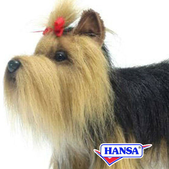 樂天商城 - HANSA ハンサ ぬいぐるみ5909 ヨークシャーテリア 犬 イヌ リアル 動物