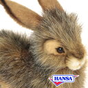 HANSA ハンサ ぬいぐるみ6284 オグロウサギ 尾黒ウサギ うさぎ 兎 リアル 動物