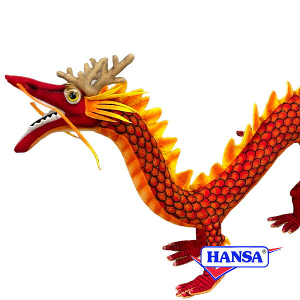樂天商城 - HANSA ハンサ ぬいぐるみ7903 ドラゴン レッド 竜 龍 神話 空想