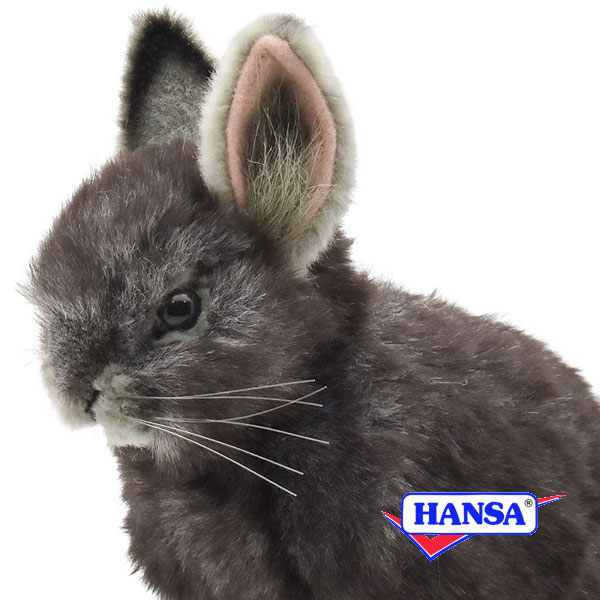 Rakuten - HANSA ハンサ ぬいぐるみ8129 ピグミーラビット ウサギ うさぎ 兎 リアル 動物