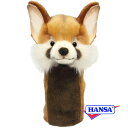 HANSA ハンサ ぬいぐるみ8172 ユーティリティ用ヘッドカバー レッサーパンダ LESSERPANDA ゴルフクラブヘッドカバー