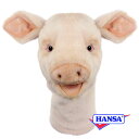 HANSA ハンサ ぬいぐるみ8191 ドライバー用ヘッドカバー ブタ PIG ゴルフクラブヘッドカバー