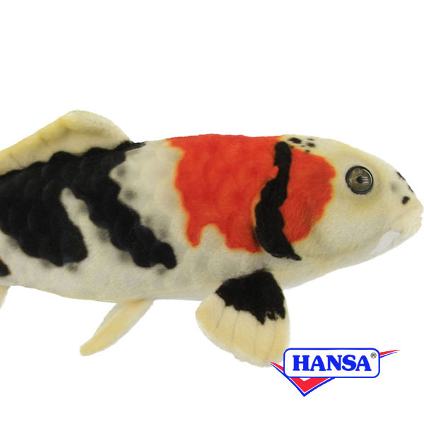 HANSA ハンサ ぬいぐるみ8310 錦鯉 昭和三色 ニシキゴイ リアル 魚 サカナ