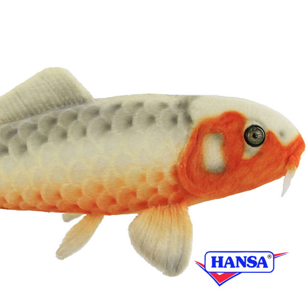 Rakuten - HANSA ハンサ ぬいぐるみ8315 錦鯉 浅黄 ニシキゴイ リアル 魚 サカナ