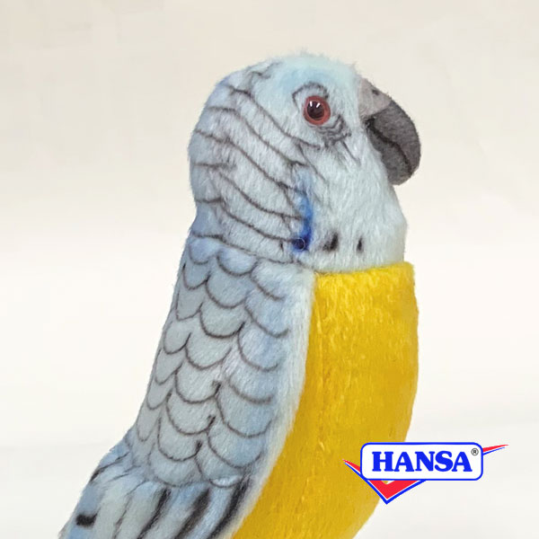 樂天商城 - HANSA ハンサ ぬいぐるみ4653 ブルーセキセイインコ いんこ 小鳥 青 リアル 鳥