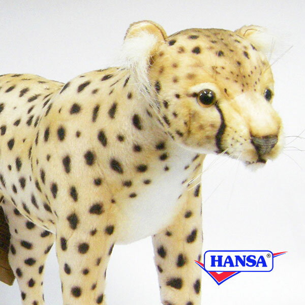 樂天商城 - HANSA ハンサ ぬいぐるみ7241 チーター リアル 動物
