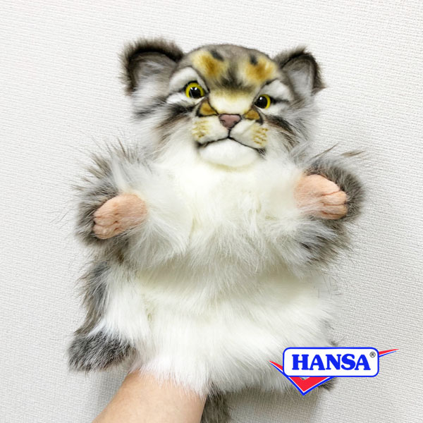 樂天商城 - HANSA ハンサ ぬいぐるみ7519 ハンドパペット マヌルネコ PALLAS CAT マヌル猫