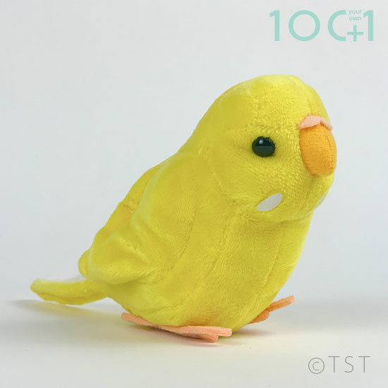 ぬいぐるみ100+1 101 セキセイインコ ルチノー SM150