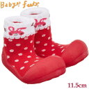 【セール品につき返品交換不可】ベビーフィート baby feet ベビーシューズラブレッド 11.5cm