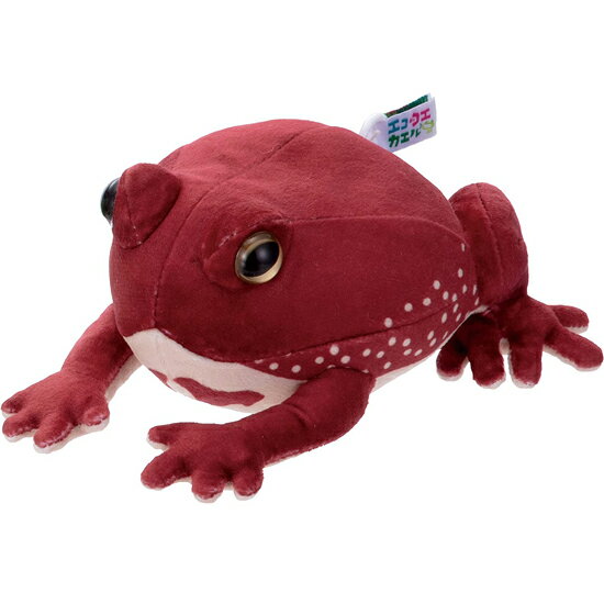 ＜イワヤ＞ エココエカエル アメフクラガエル 動くぬいぐるみ ゼンマイ おもちゃ