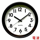 【無料ラッピングサービス有り】天然木シンプルスタンダード 木枠電波時計 ライトブラック DQL738DBK さんてる 日本製
