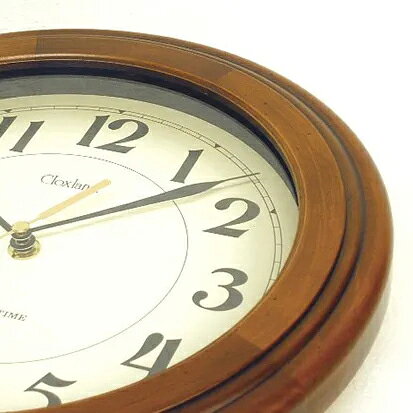 【無料ラッピングサービス有り】レトロ電波時計 アンティーク電波掛け時計 レトロデザイン DQL611 さんてる 日本製 [3]