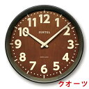 【無料ラッピングサービス有り】天然木シンプルスタンダード 木枠掛け時計 ライトブラック クォーツ QL734DBK さんてる 日本製