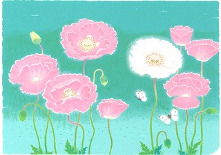 ●額縁付きシルクスクリーン ピンクのポピー は、吉岡浩太郎が描いた下絵から 一色一色手作業で版をおこし、一色ずつ全て 手刷りで仕上げた版画です。 ひとつひとつ手作業によって生まれた作品は、印刷とは異なり、作品それぞれに 少しずつ違う趣があります。 まさに一点物の絵画です。 作品には、全て 吉岡浩太郎 直筆のサインとシリアルナンバーが入っております。 おまかせ無料ラッピングの色柄は 当店にお任せください。 （色柄は お選びいただけません） 有料ラッピングは 選択しないでください ■詳細 技法：シルクスクリーン 額縁の色：パールホワイト・ゴールドのライン 商品サイズ：655×504mm ピクチャーサイズ：409×318mm 生産国：日本