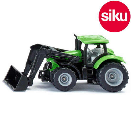 ＜ボーネルンド＞ Siku（ジク）社輸入ミニカー1394 DEUTZ FAHR トラクター フロントローダー付