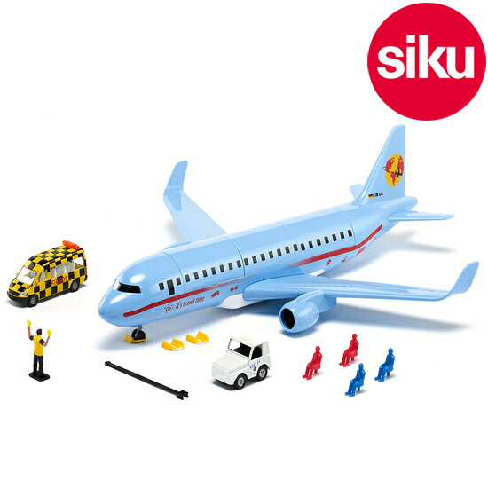 ＜ボーネルンド＞ Siku（ジク）社輸入ミニカー5402 siku world ジクワールド 飛行機 commercial aircraft with accessories