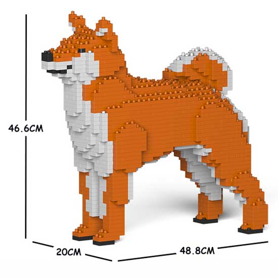 【無料ラッピングサービス有り】JEKCA ジェッカブロック 柴犬 茶 01C-M01 Craftsman 立体パズル 組立パズル