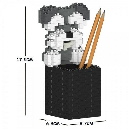 JEKCA ジェッカブロック シュナウザー ペン立て 01S Sculptor 立体パズル 組立パズル