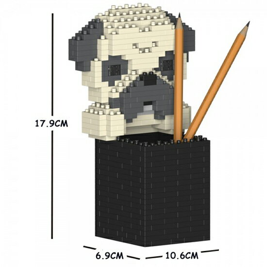 JEKCA ジェッカブロック パグ ペン立て 01S Sculptor 立体パズル 組立パズル