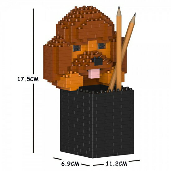 樂天商城 - JEKCA ジェッカブロック プードル ペン立て 01S Sculptor 立体パズル 組立パズル