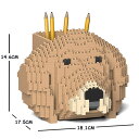 【無料ラッピングサービス有り】JEKCA ジェッカブロック ゴールデンレトリバー ペン立て ベージュ 01S-M02 Sculptor 立体パズル 組立パズル