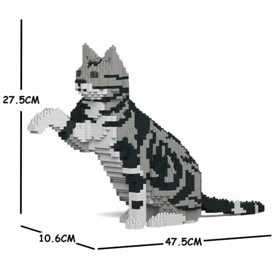 【無料ラッピングサービス有り】JEKCA ジェッカブロック アメリカンショートヘア 03S-M01 ネコ 猫 Scul..