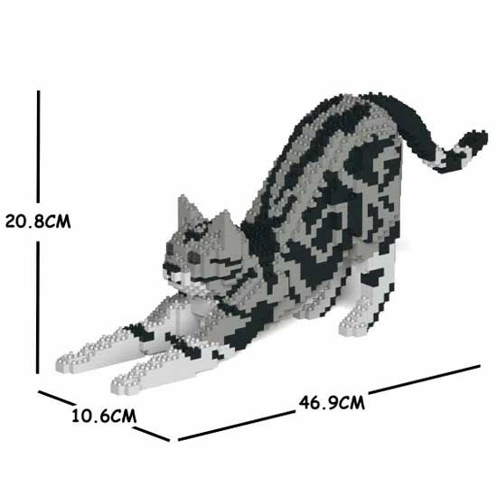 【無料ラッピングサービス有り】JEKCA ジェッカブロック アメリカンショートヘア 04S-M01 ネコ 猫 Sculptor 立体パズル 組立パズル