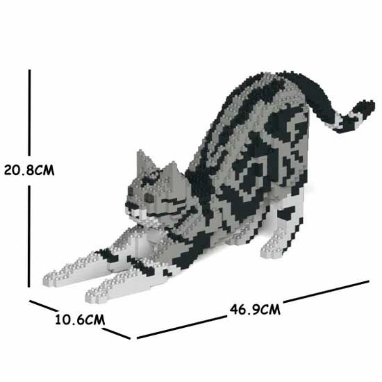 【無料ラッピングサービス有り】JEKCA ジェッカブロック アメリカンショートヘア 04S-M01 ネコ 猫 Sculptor 立体パズル 組立パズルのサムネイル