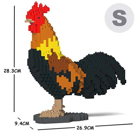 Rakuten - 【無料ラッピングサービス有り】JEKCA ジェッカブロック ニワトリ オンドリ 雄鳥 01S Sculptor 立体パズル 組立パズル