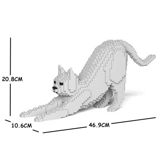 【無料ラッピングサービス有り】JEKCA ジェッカブロック 白猫 09S-M01 シロネコ Sculptor 立体パズル ..