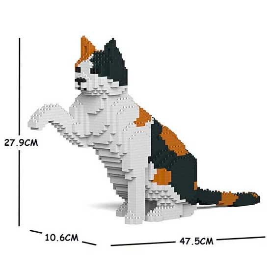 【無料ラッピングサービス有り】JEKCA ジェッカブロック 三毛猫 12S-M01 ミケネコ Sculptor 立体パズル 組立パズルのサムネイル