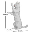 【無料ラッピングサービス有り】JEKCA ジェッカブロック 白猫 15S-M01 シロネコ Sculptor 立体パズル 組立パズル
