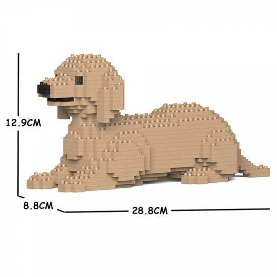 JEKCA ジェッカブロック ダックスフンド ベージュ 04S-M03 Sculptor 立体パズル 組立パズル