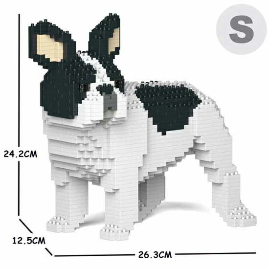 【無料ラッピングサービス有り】JEKCA ジェッカブロック フレンチブルドッグ 白黒 03S-M04 Sculptor 立..