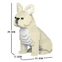 【無料ラッピングサービス有り】JEKCA ジェッカブロック フレンチブルドッグ 白 04S-M02 Sculptor 立体パズル 組立パズル