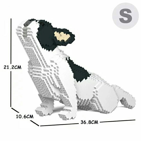【無料ラッピングサービス有り】JEKCA ジェッカブロック フレンチブルドッグ 白黒 05S-M04 Sculptor 立..