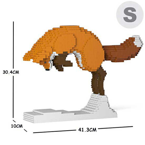 【無料ラッピングサービス有り】JEKCA ジェッカブロック キツネ 04S Sculptor 立体パズル 組立パズル