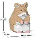 【無料ラッピングサービス有り】JEKCA ジェッカブロック ハムスター ベージュ 01S-M01 Sculptor 立体パズル 組立パズル