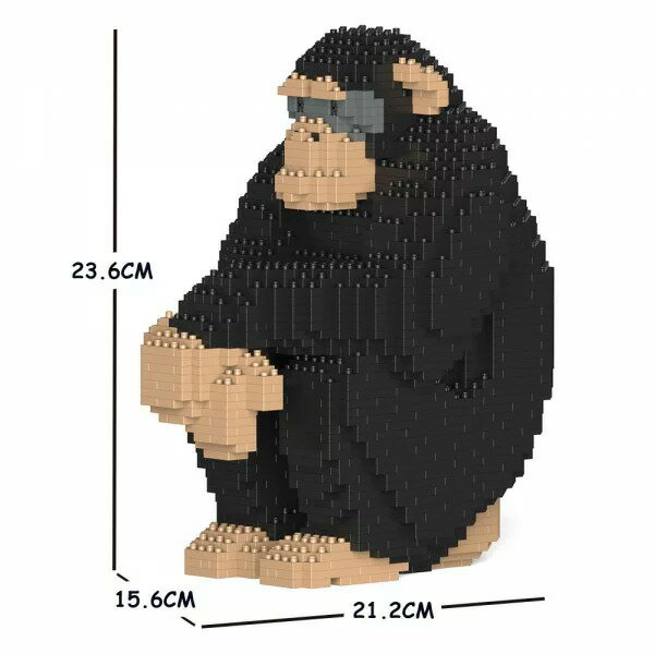 【無料ラッピングサービス有り】JEKCA ジェッカブロック チンパンジー 01S Sculptor 立体パズル 組立パズル